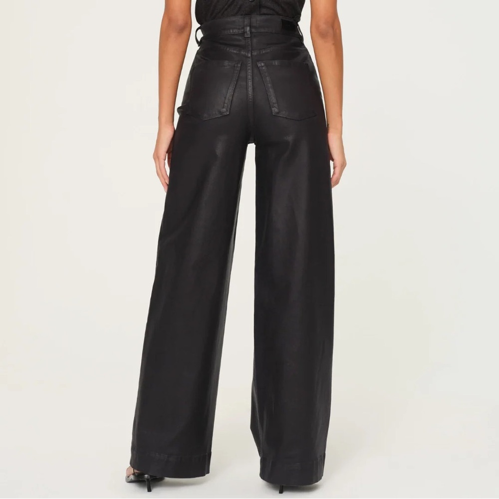 DL1961 Black Wide Leg Flare Jeans - Picture 2 of 9
